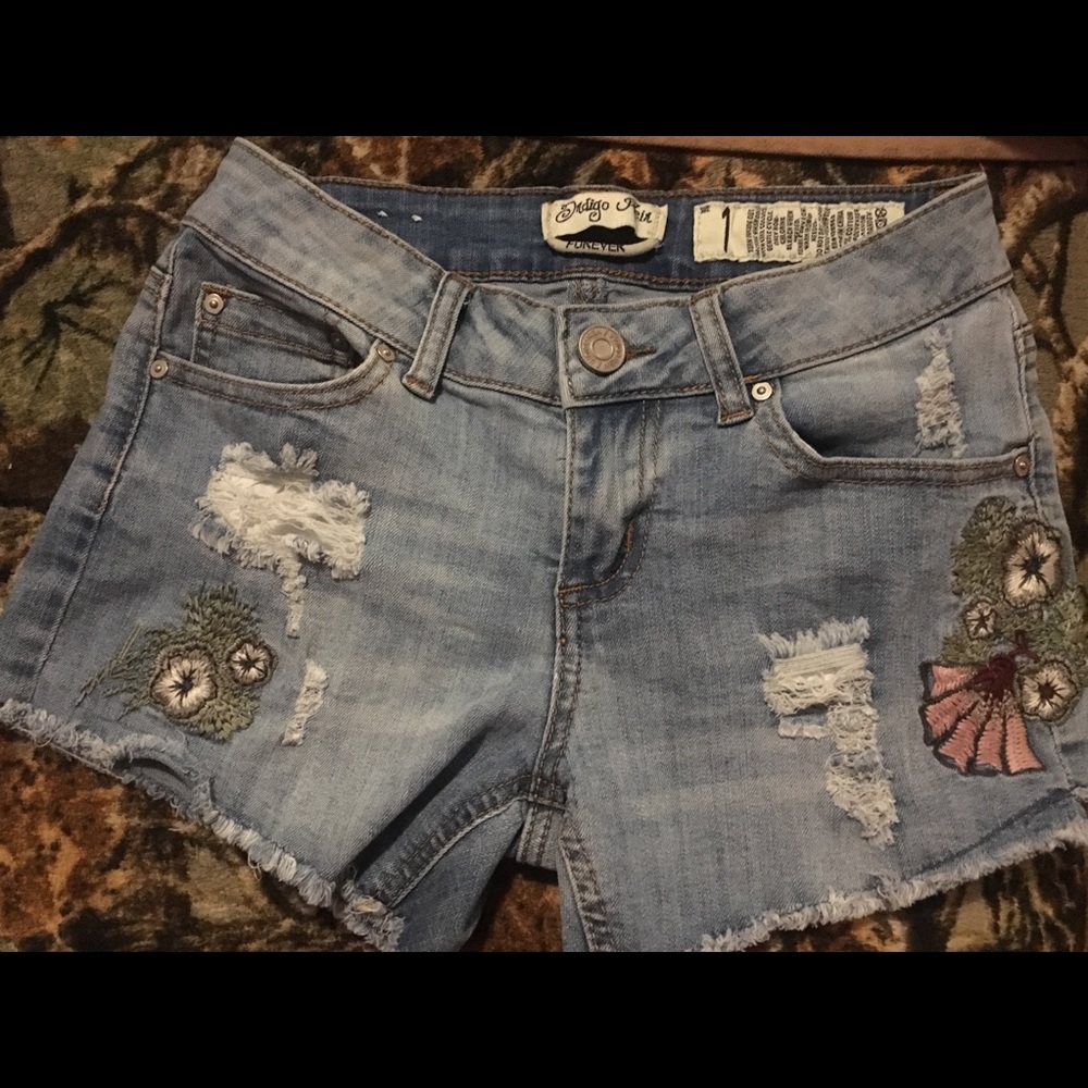 Indigo Rein Jean Shorts